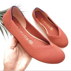 - Rothy’s round toe copper size 5 woman’s flat shoes